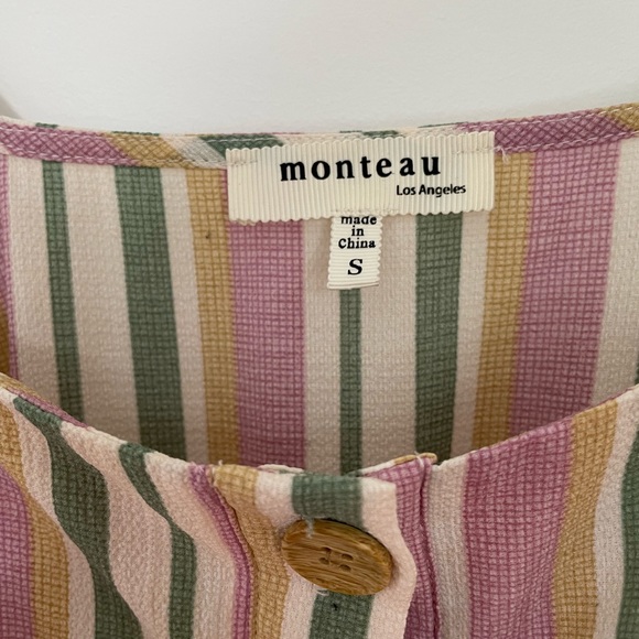 Striped sleeveless summer midi dress - Picture 4 of 5